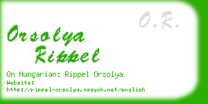 orsolya rippel business card